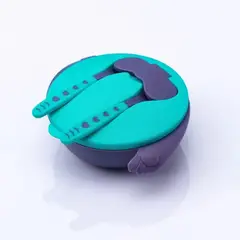 GENERICO - Bowl para niños práctico de transportar color menta