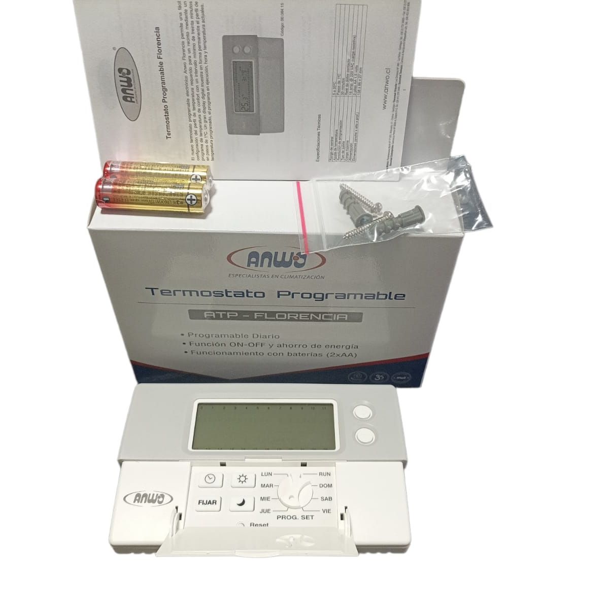 ANWO - Termostato Programable ATP Florencia Anwo