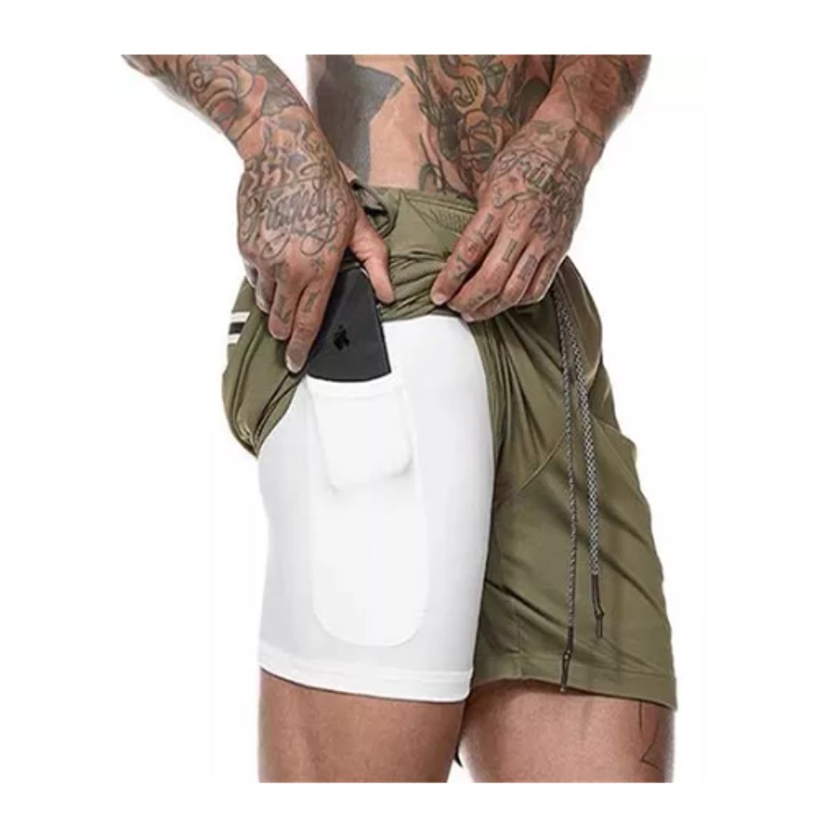 GENERICO - Short Deportivo Hombre Pantalones Cortos Secado Rápido Sport