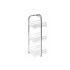 HOGA - Mueble Organizador 3 Niveles Connect Blanco Cromado