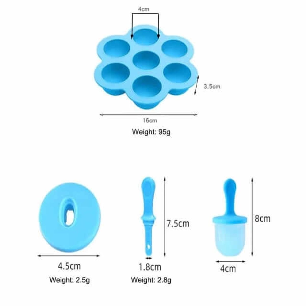 GENERICO - Molde de helados u horno de silicona