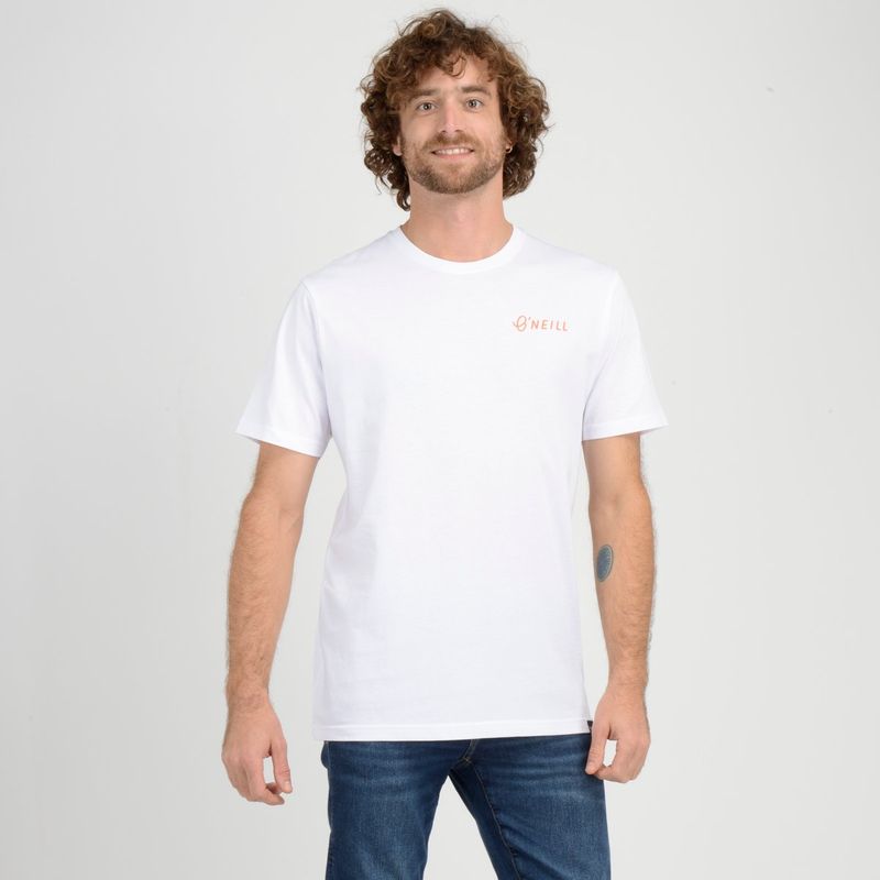 O'NEILL - POLERA MANGA CORTA COAST  BLANCO