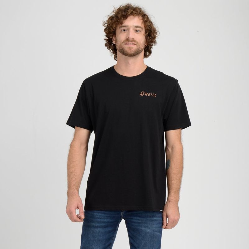 O'NEILL - POLERA MANGA CORTA COAST  NEGRO