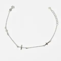 ROSETT - Pulsera con cruces Plata ley 925