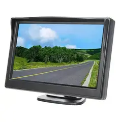 GENERICO - Pantalla 5 Monitor Ajustable Lcd Cámara Retroceso Auto 12v