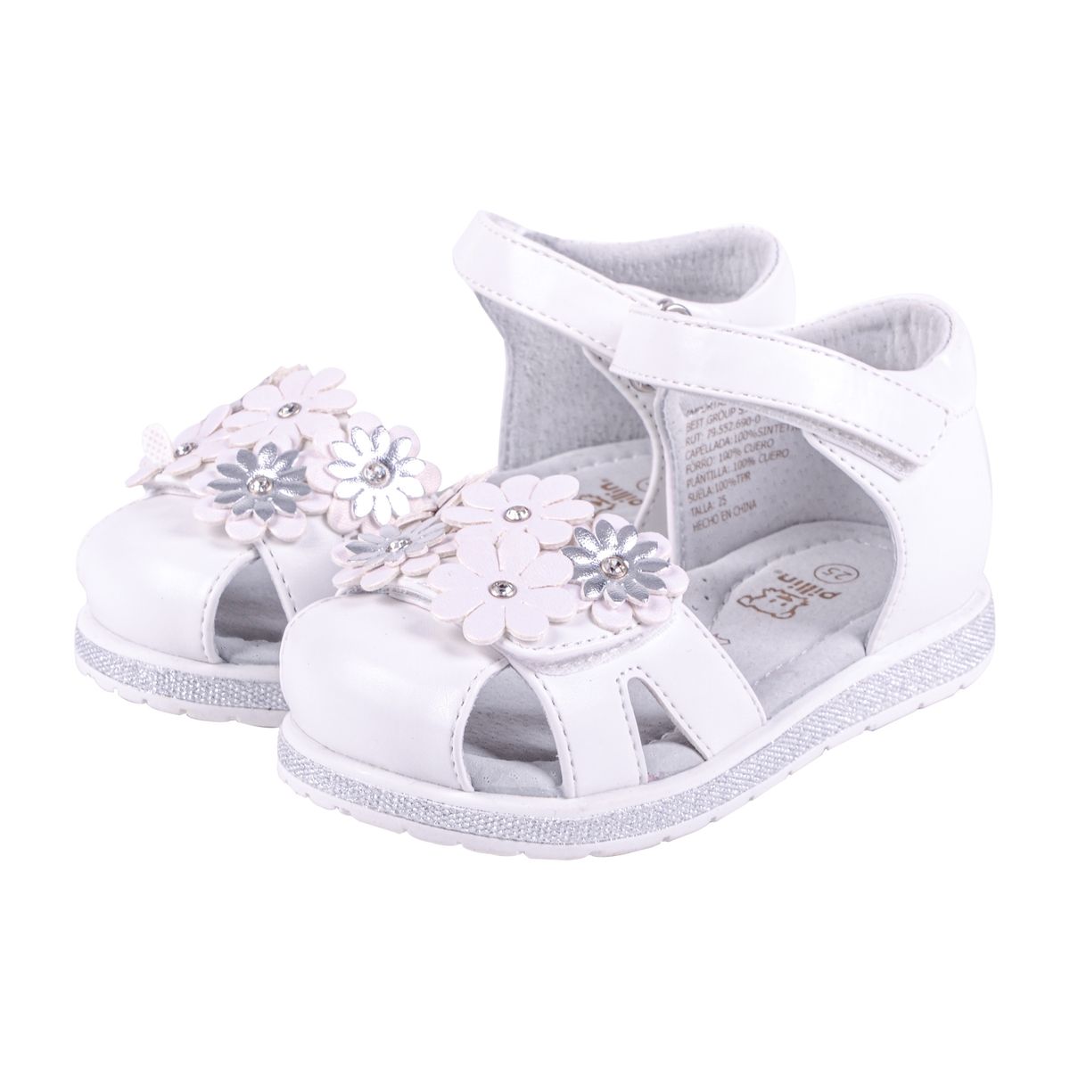 PILLIN - Sandalias Bebe Niña Blanco Pillin PILLIN