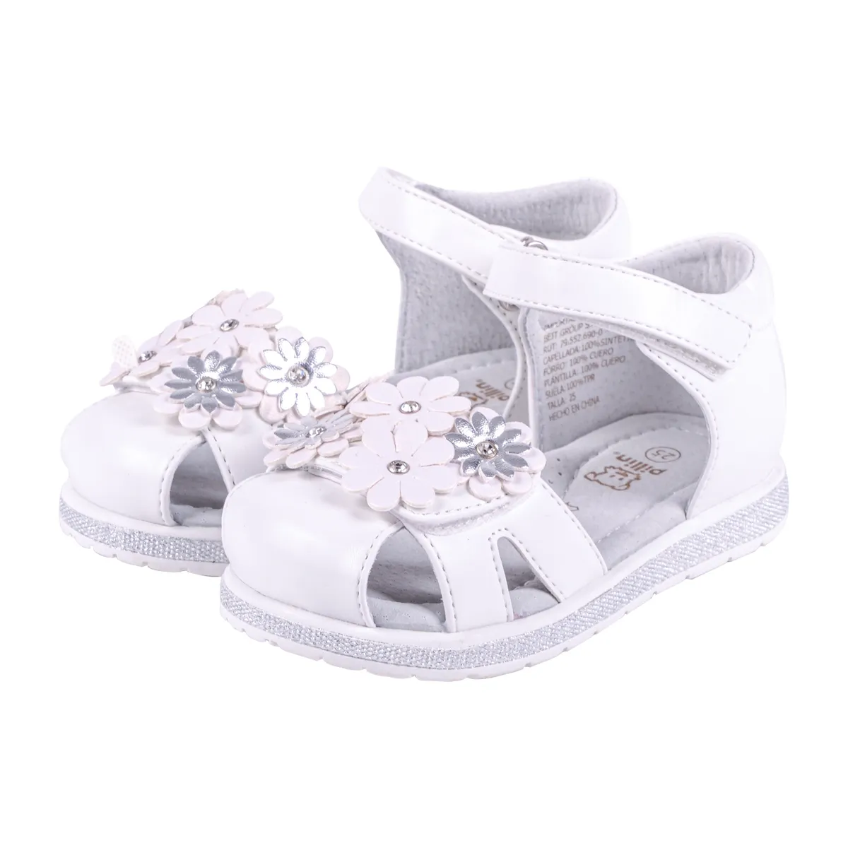 PILLIN - Sandalias Bebe Niña Blanco Pillin PILLIN
