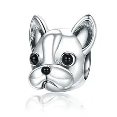 TODOJOYAS - Charm Dije Plata 925 Perro Bulldog
