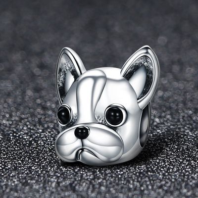 Imagen 2 del producto Charm Dije Plata 925 Perro Bulldog