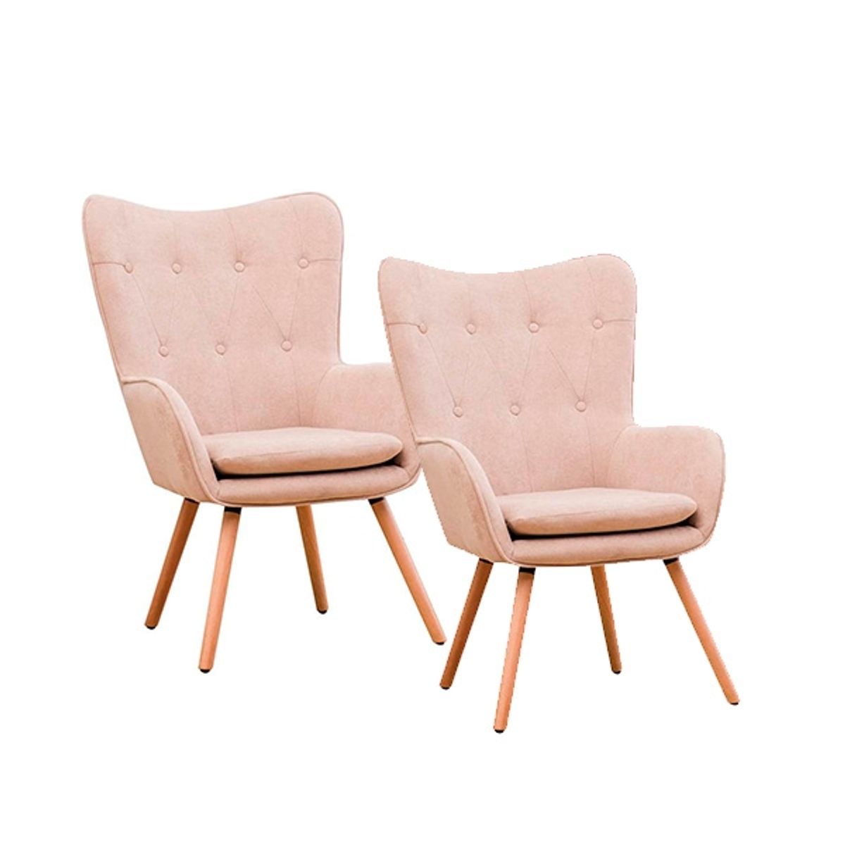 SDFIT - Set de 2x Sillas sitial poltrona Marshall Piel  Modelo B5077-2