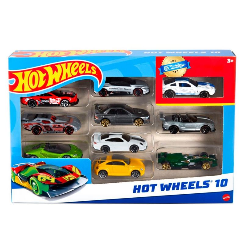 HOT WHEELS - Pack 10 Autos Hot Wheels Básicos
