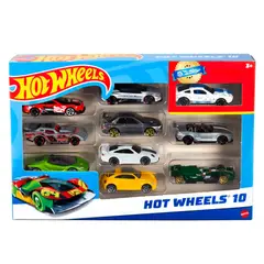 HOT WHEELS - Pack 10 Autos Básicos