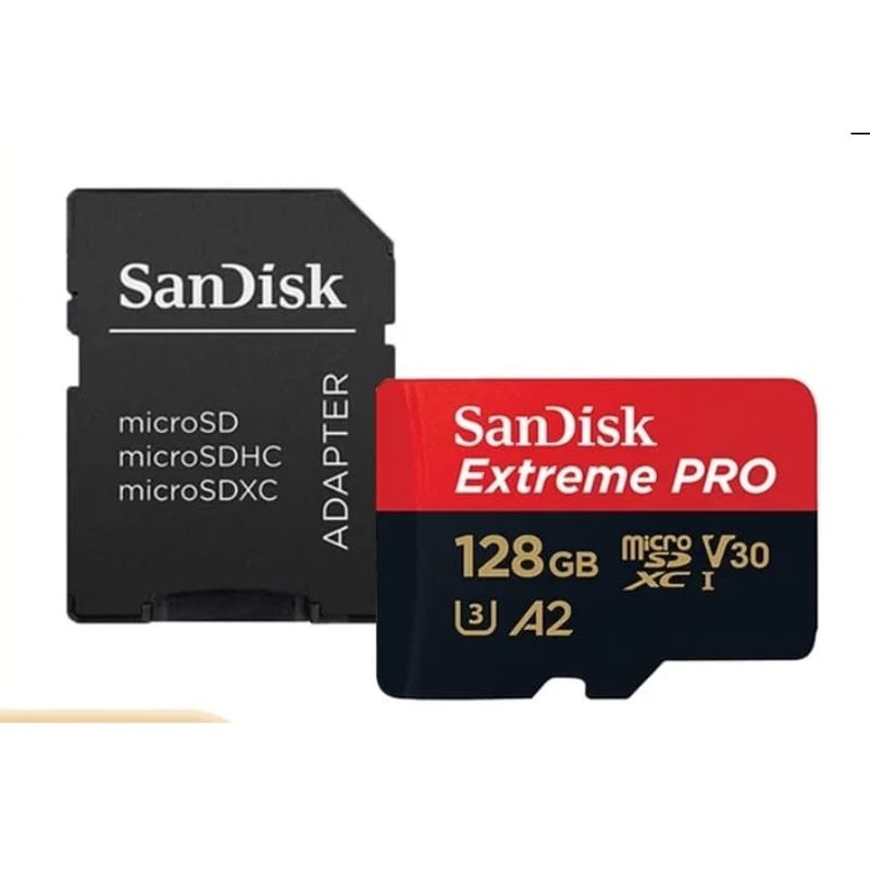 SANDISK - Tarjeta de Memoria MicroSd Sandisk Extreme Pro 128gb Ideal Video 4k Dron Y Gopro