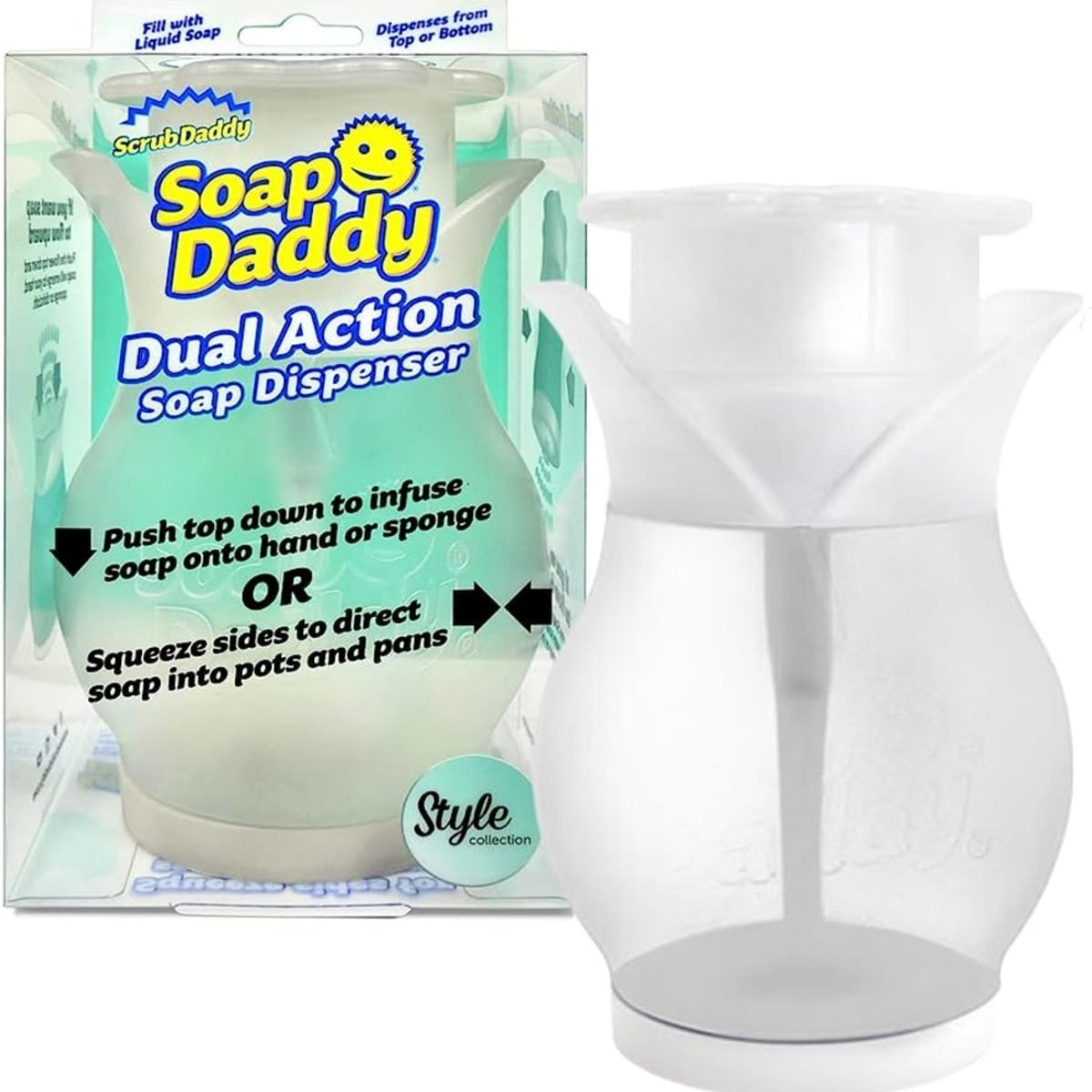 SCRUB DADDY - Dispensador de Lavalozas Soap Daddy de Scrub Daddy SCRUB DADDY