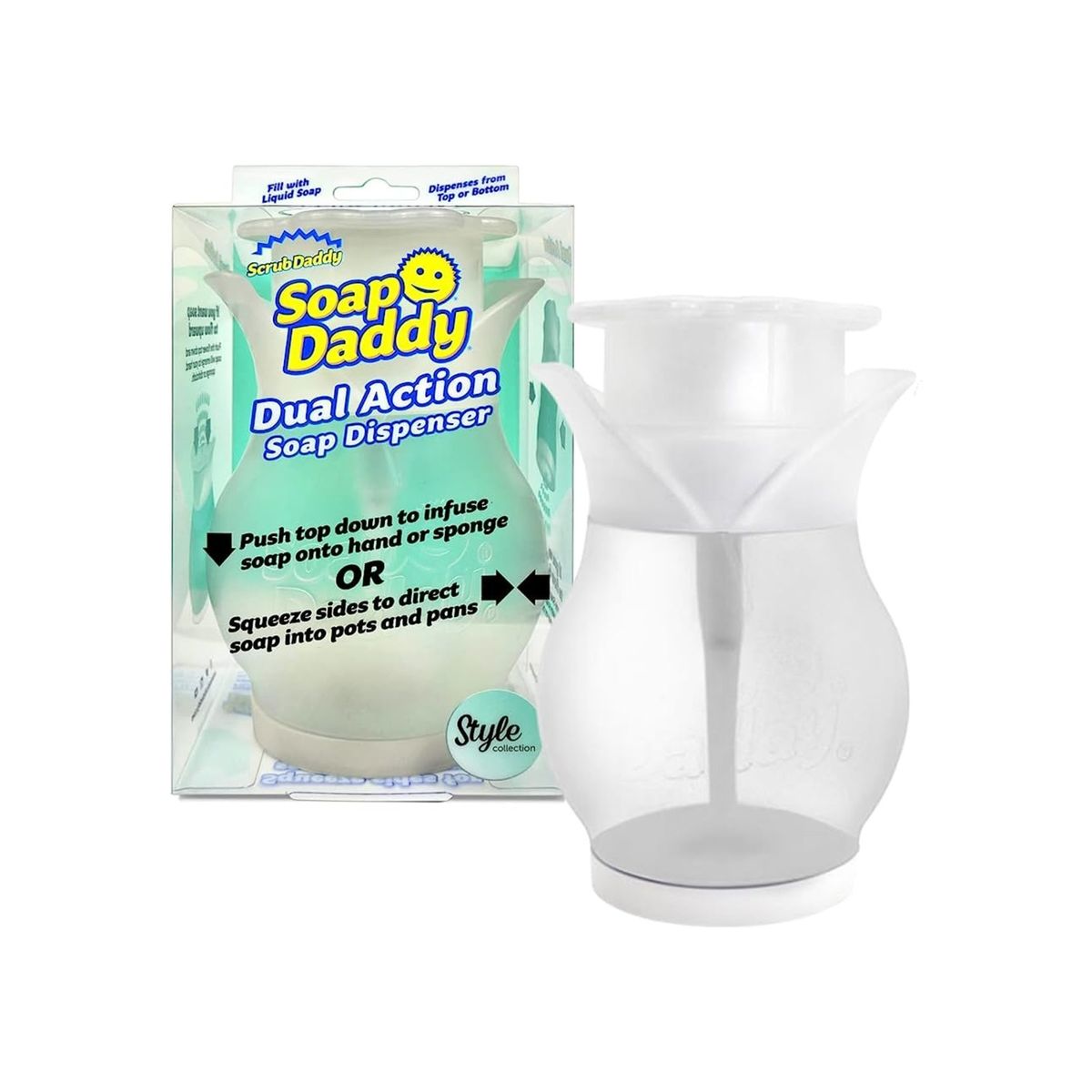 SCRUB DADDY - Dispensador de Lavalozas Soap Daddy de Scrub Daddy SCRUB DADDY