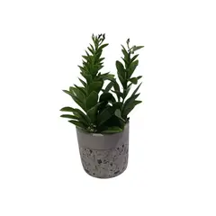 SOHOGAR - Planta Artificial Maceta Cemento 23 Cm