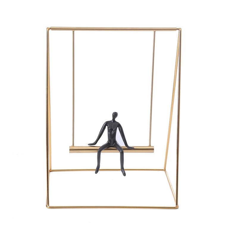 SOHOGAR - Escultura Metal  Figura 36 Cm