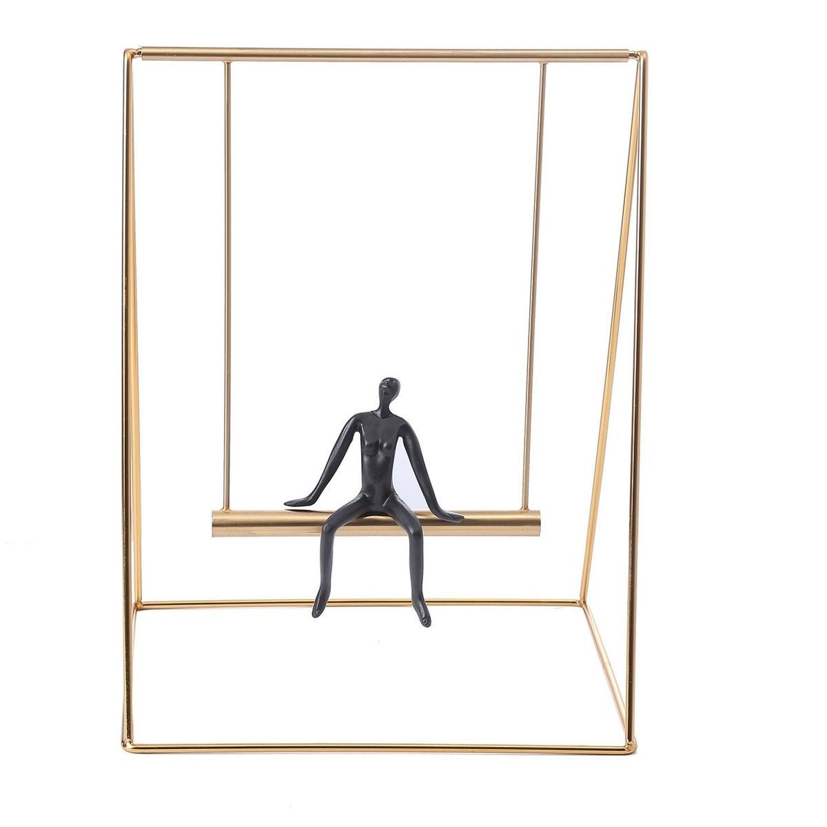 HOME ESSENTIALS - Escultura Metal  Figura 36 Cm