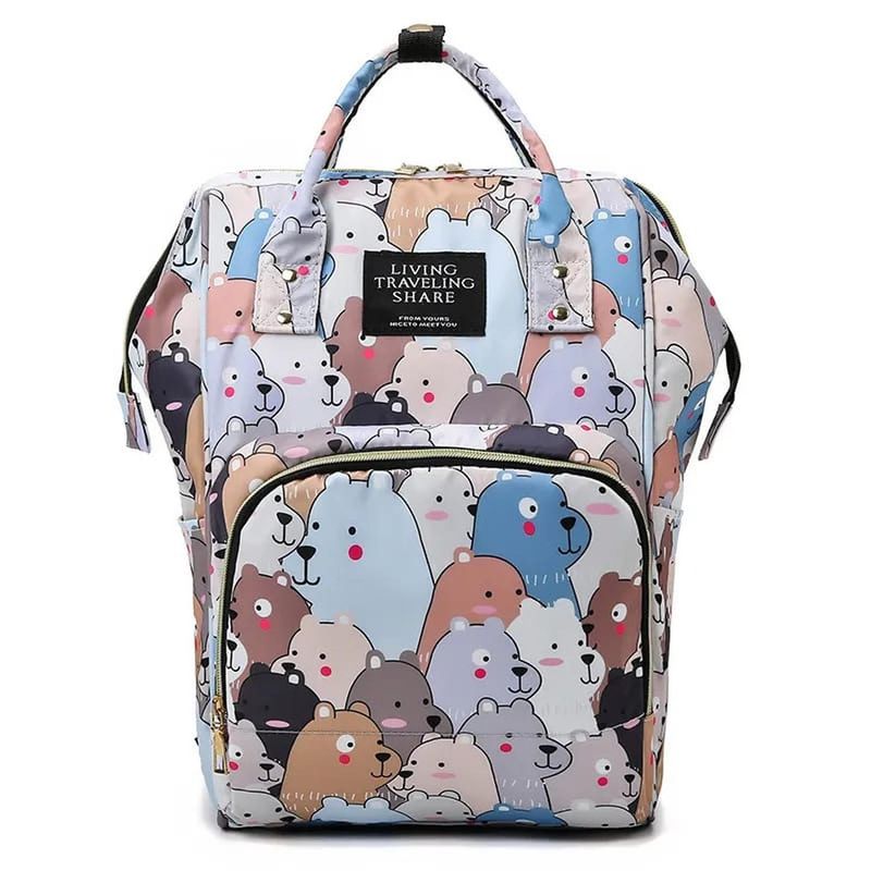 OEM - BOLSO MOCHILA MATERNAL PAÑALERA DE BEBE IMPERMEABLE CONEJOS