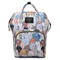OEM - BOLSO MOCHILA MATERNAL PAÑALERA DE BEBE IMPERMEABLE CONEJOS