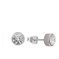 GENERICO - Aro Punto Luz Pequeño 5 Mm Plata Ley 925 Mas Estuche