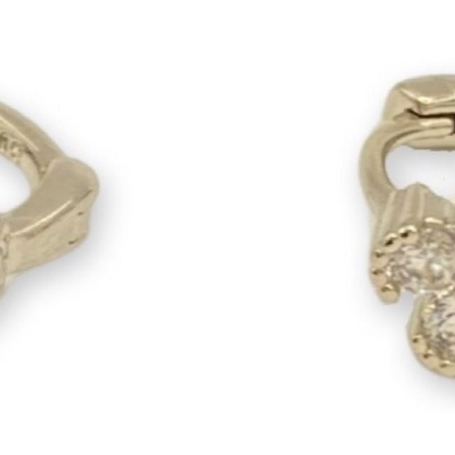 GENERICO - Aro Argolla Flor Circones Pequeño  Baño Plata S925 + Caja