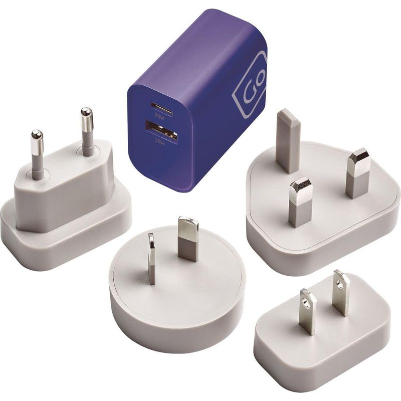 GO TRAVEL - ADAPTADOR UNIVERSAL USB-A y USB-C CARGA RAPIDA