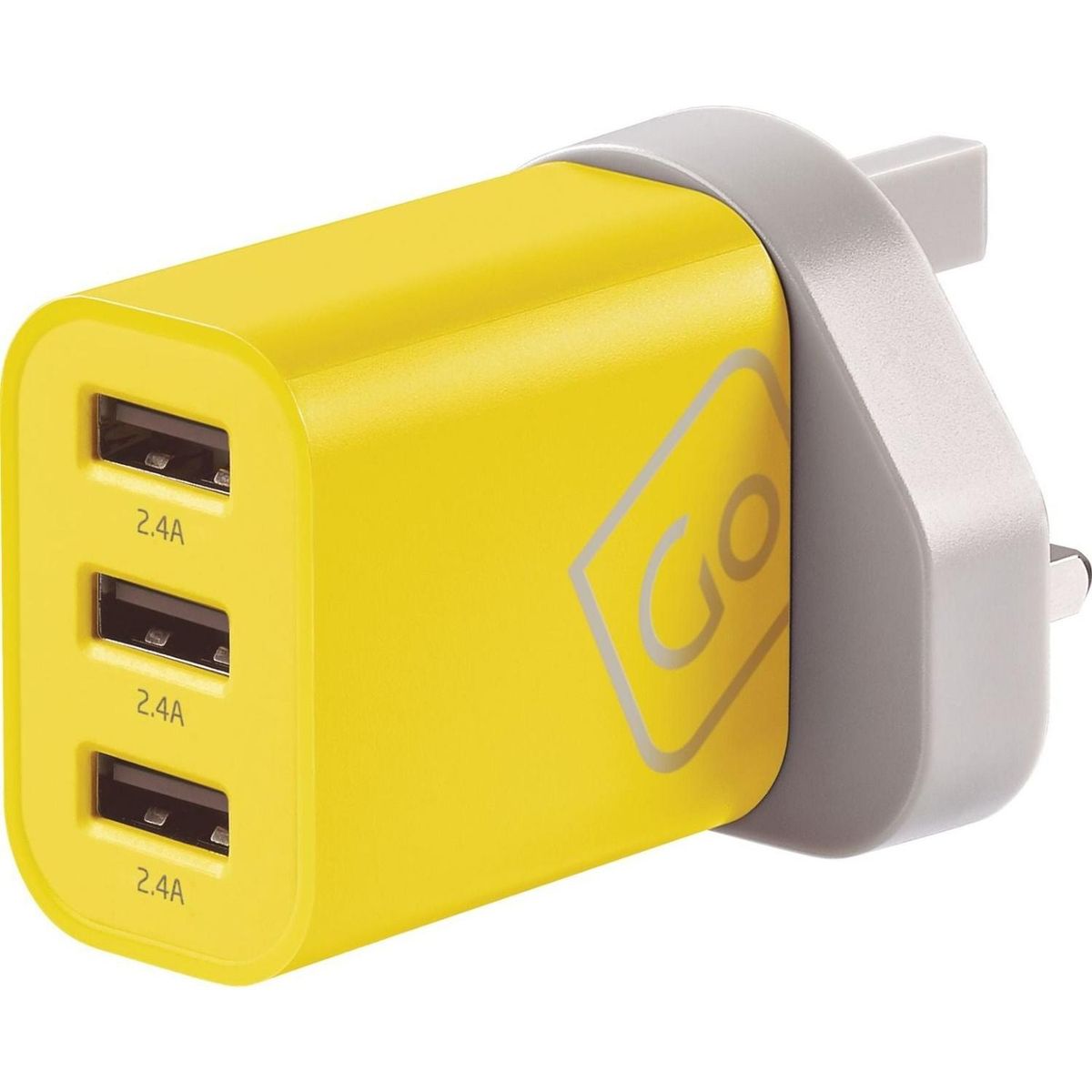GO TRAVEL - ADAPTADOR UNIVERSAL CON 3 PUERTOS USB-A 2.4A
