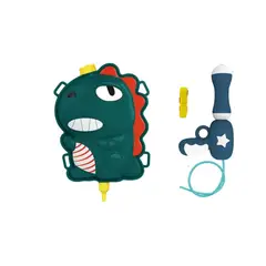 AUCKLAND OUTDOOR - Pistola De Agua Con Mochila Dinosaurio Negro Lanza Agua