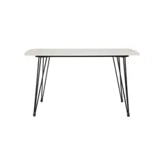 SUR DISEÑO - Mesa de Comedor Stone Vidrio Petreo Blanca 140cm