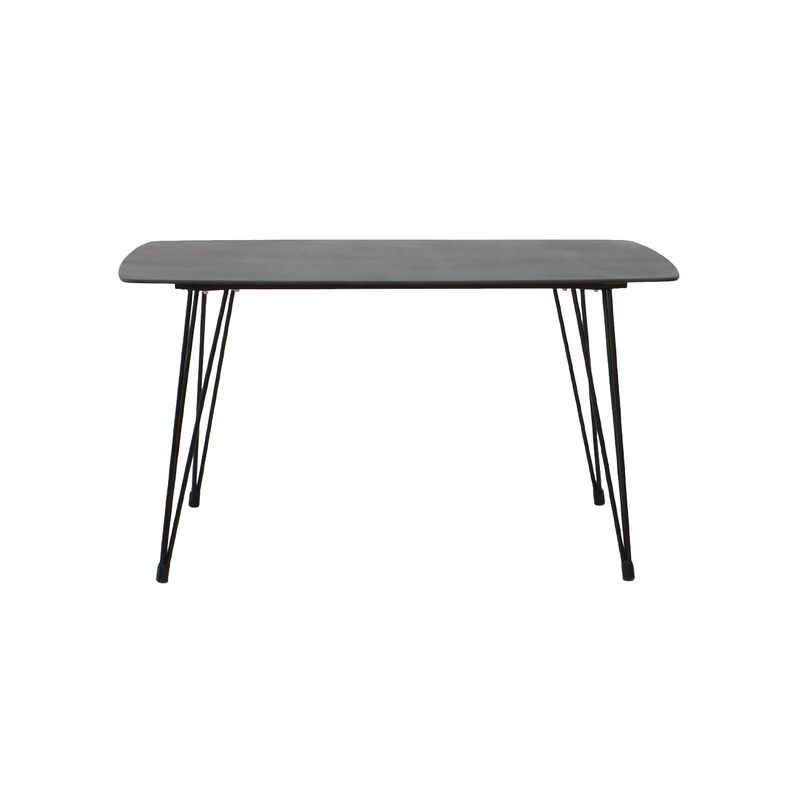 SUR DISEÑO - Mesa de Comedor Stone Vidrio Petreo Negra 140cm