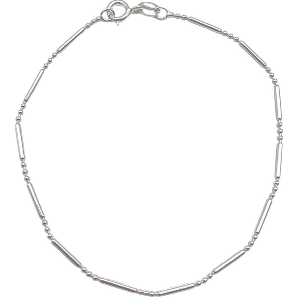 GENERICO - Pulsera Rayita Punto Delgada Plata Ley 925 +caja