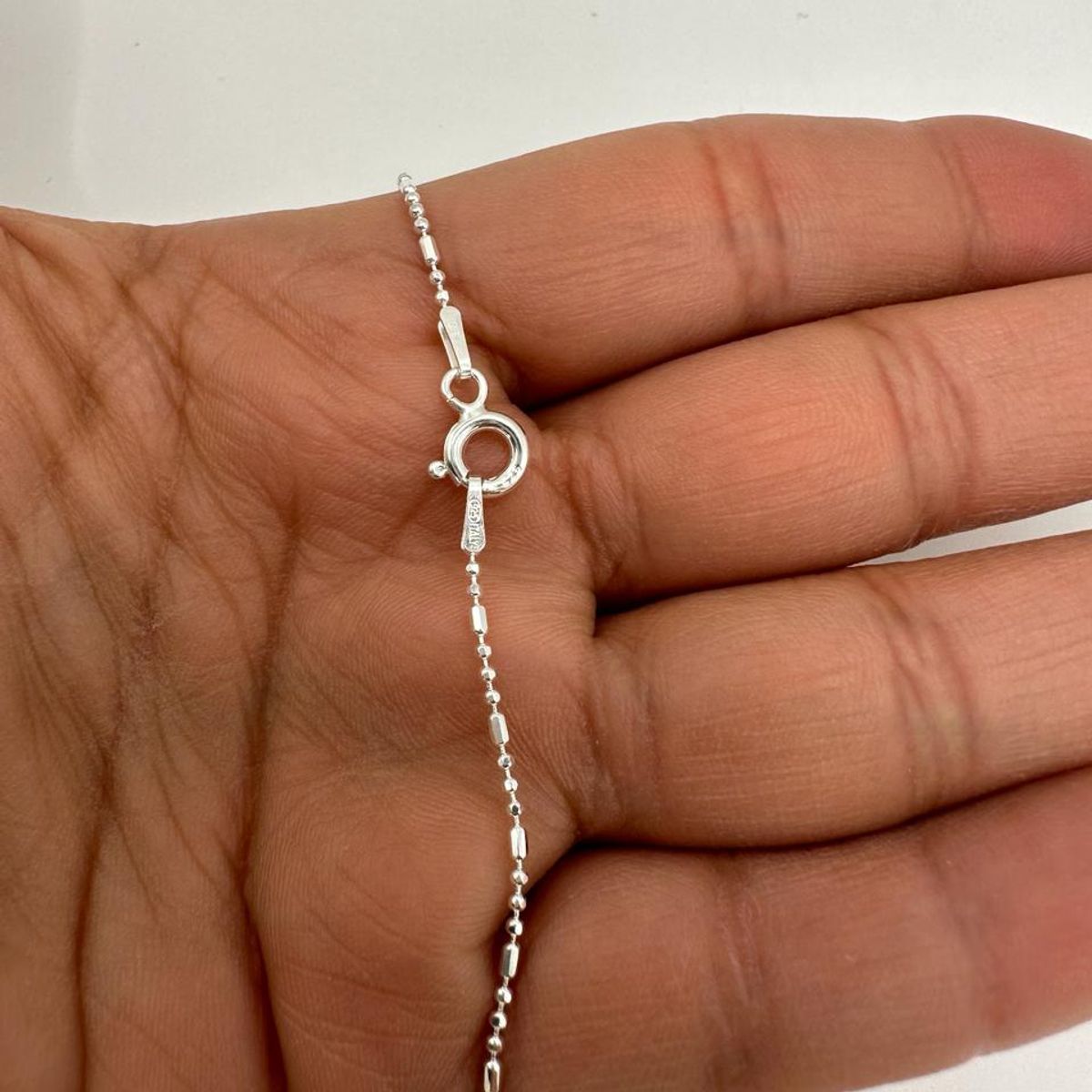 GENERICO - Pulsera Rayita Punto Delgada Plata Ley 925 +caja