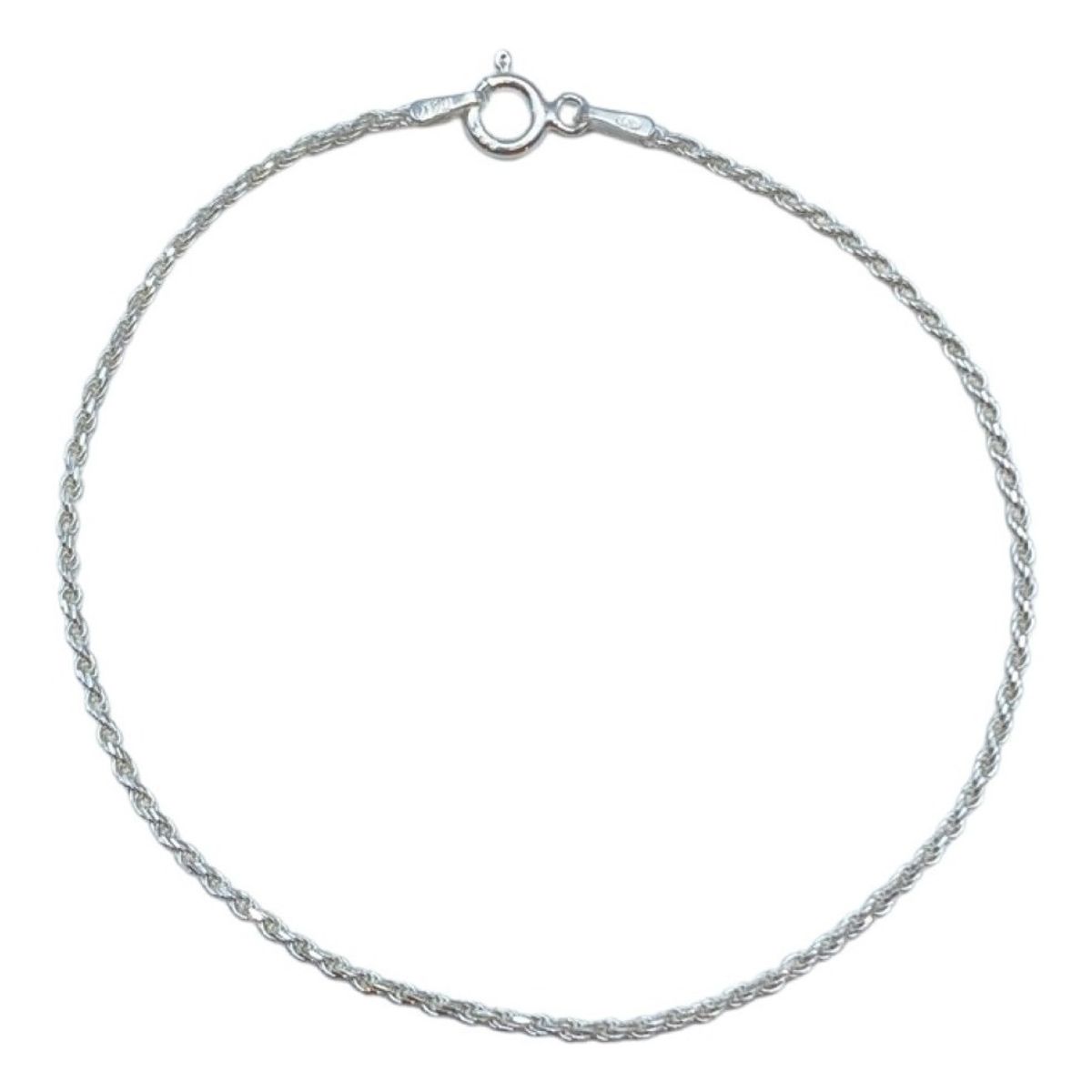 GENERICO - Pulsera Turbillon Delgada Tradicional Plata Fina 925 + Caja