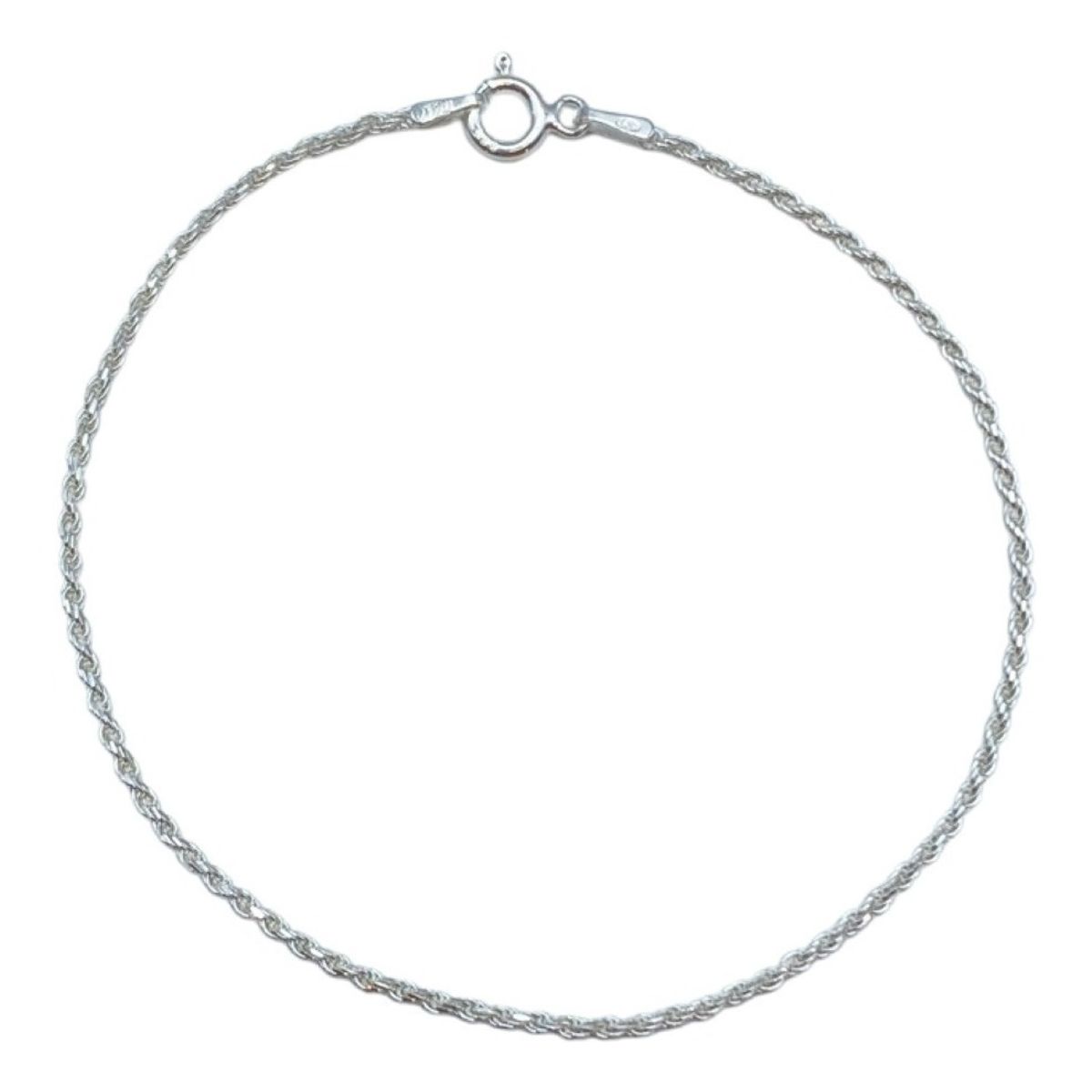 GENERICO - Pulsera Turbillon Delgada Tradicional Plata Fina 925 + Caja