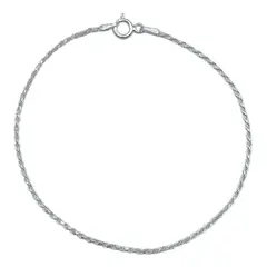 GENERICO - Pulsera Turbillon Delgada Tradicional Plata Fina 925 + Caja