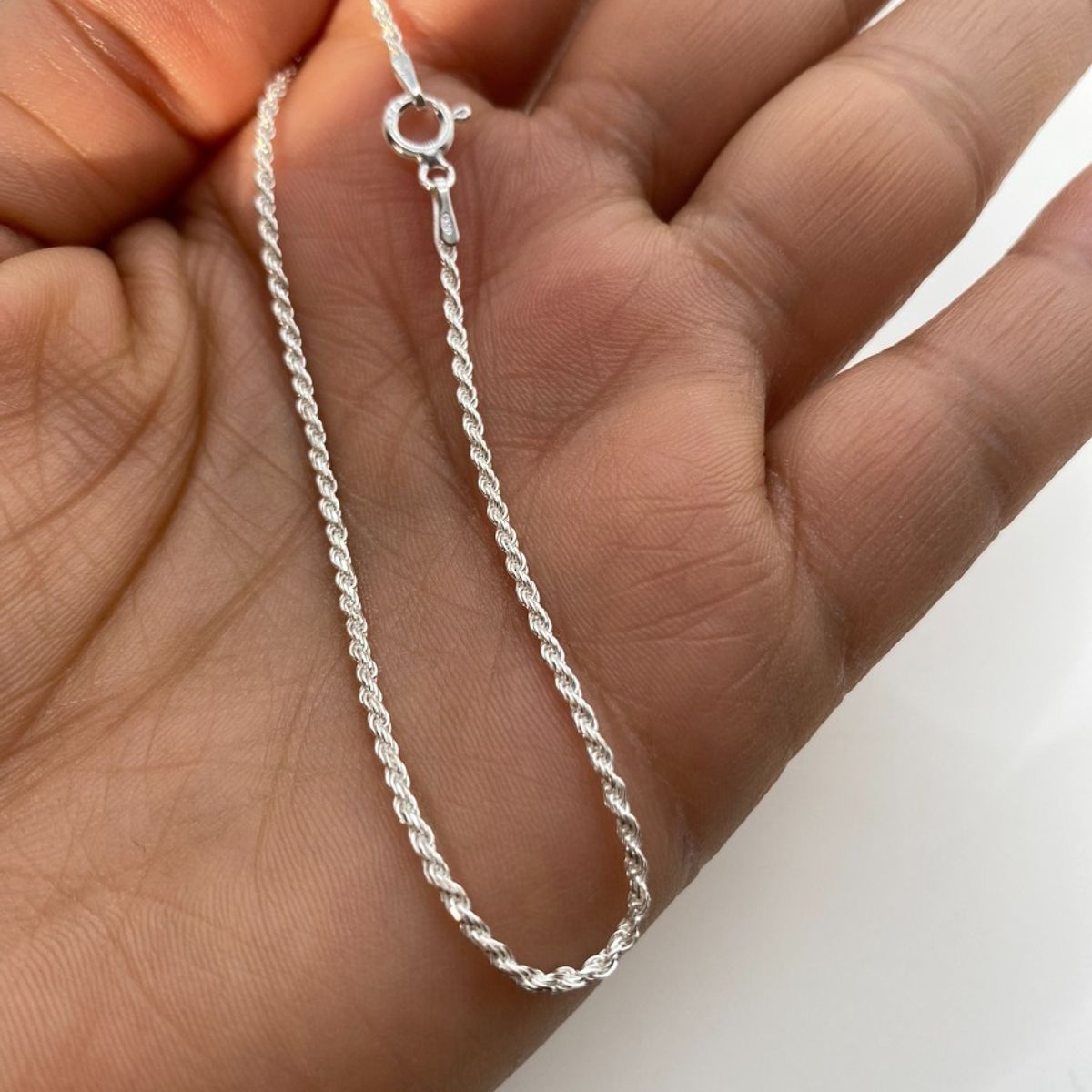 GENERICO - Pulsera Turbillon Delgada Tradicional Plata Fina 925 + Caja