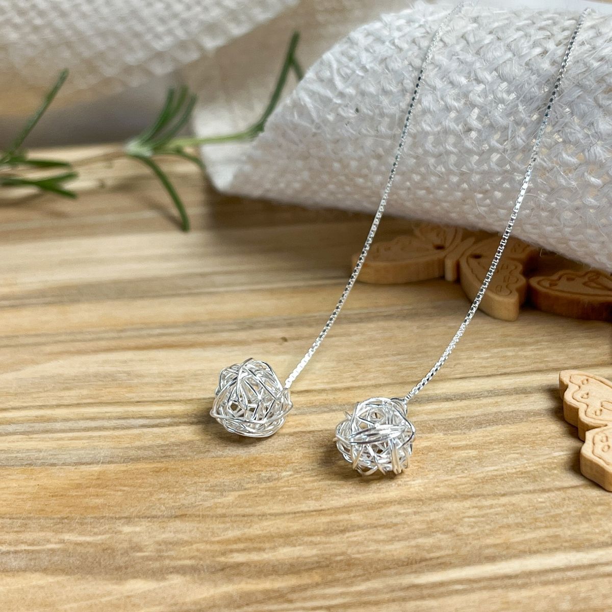 GENERICO - Aros Nido para mujer, plata 925 - Azul Zafira