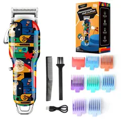 VATYERTY - Kemei-cortadora de pelo eléctrica inalámbrica KM-MAX2092 Multicolor