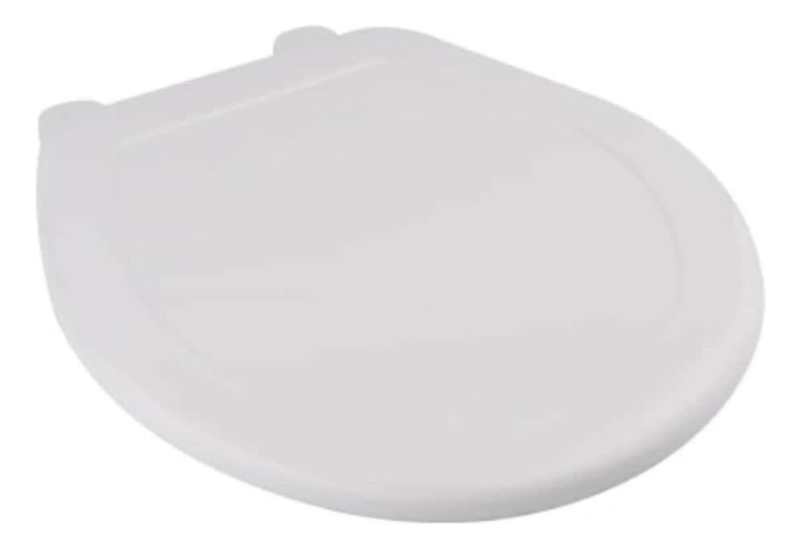 Tapa Bano WC Asiento Inodoro Redondo Universal 42x39x4 CM Blanco