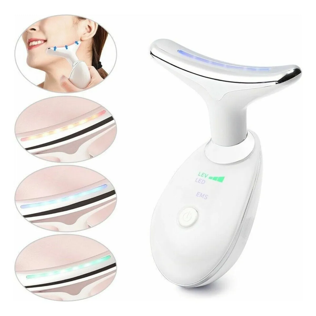 IMPORTCLICK - Masajeador Ultrasonido Cavitación Facial Cuello Adelgazante