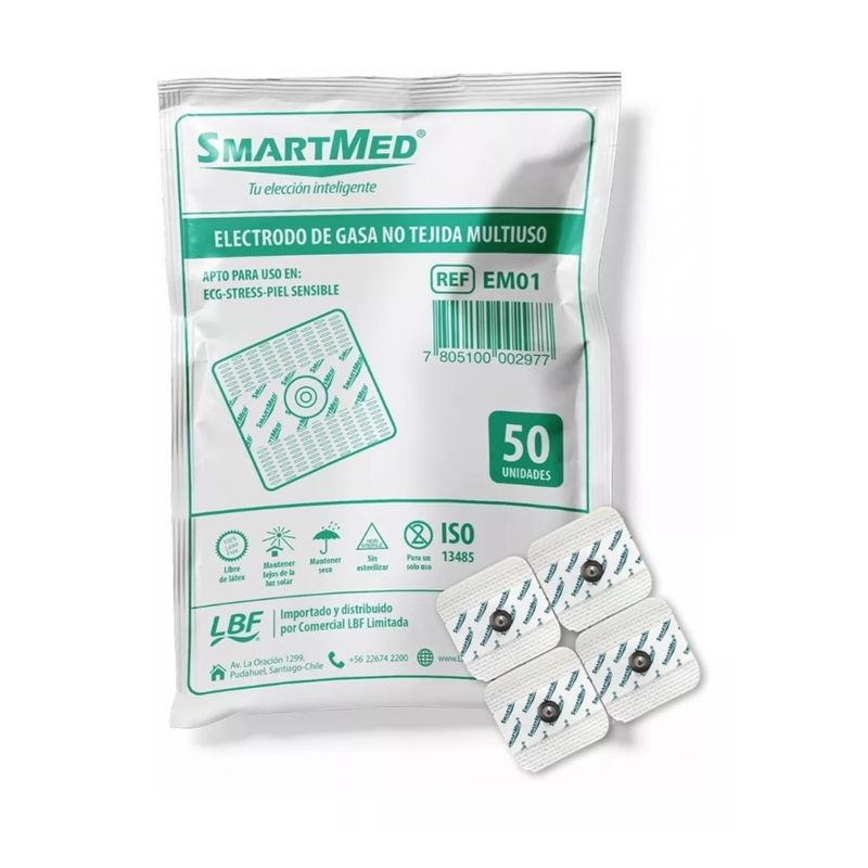 SMARTMED - Electrodo Tens Multiuso Bolsa x 50 SMARTMED