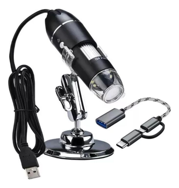Microscopio Digital USB 1600x Camara 8 LED PC
