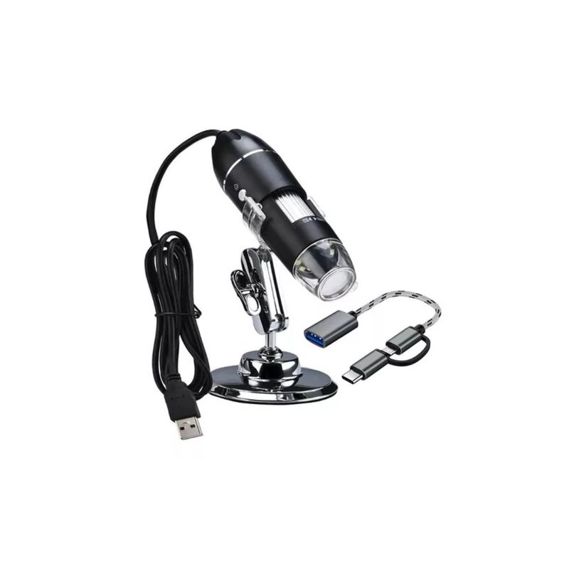 IMPORTCLICK - Microscopio Digital Usb 1600x Cámara 8 Leds PC