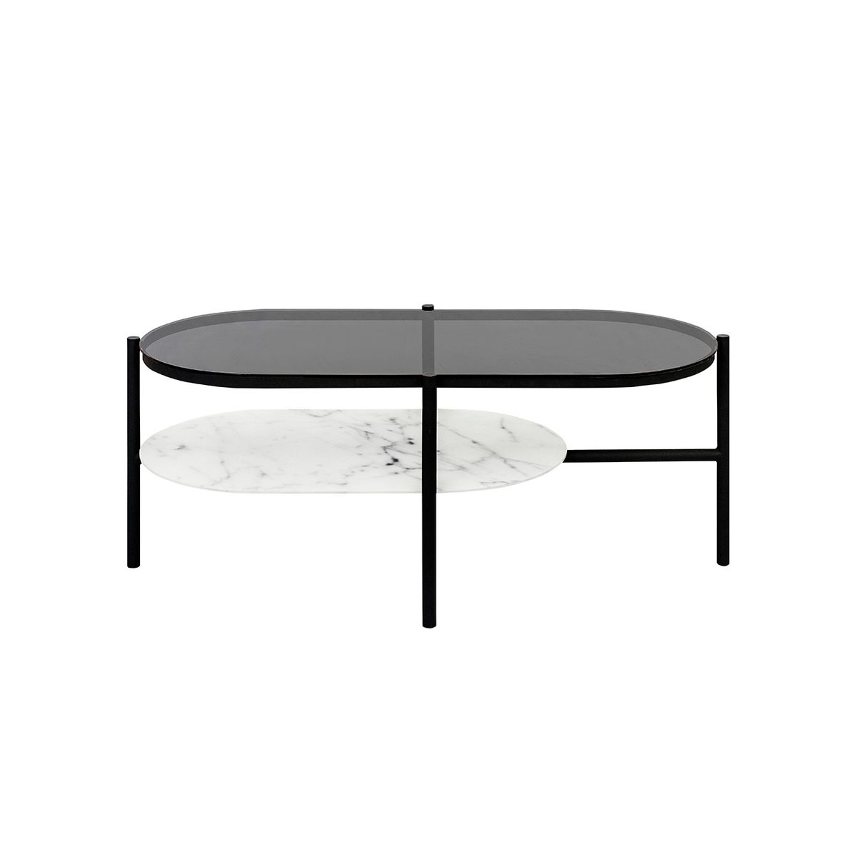 SUR DISEÑO - Mesa de Centro Shildon Vidrio Humo