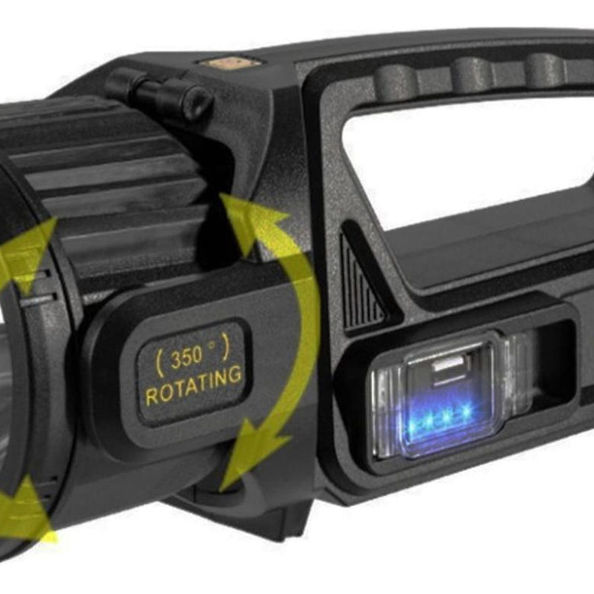 IMPORTCLICK - Linterna Reflector LED Solar Rotación 350° - Negro