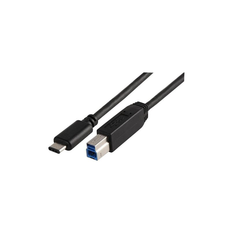 GENERICO - Cable Datos Impresora Escaner USB-C USB-B 3.0 1m GENERICO
