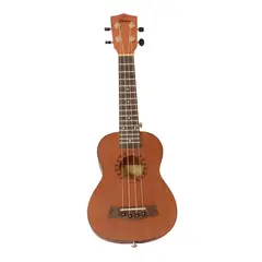 VALENCIANA - Ukelele de 21" Madera Nativa Fabricado a mano - Café