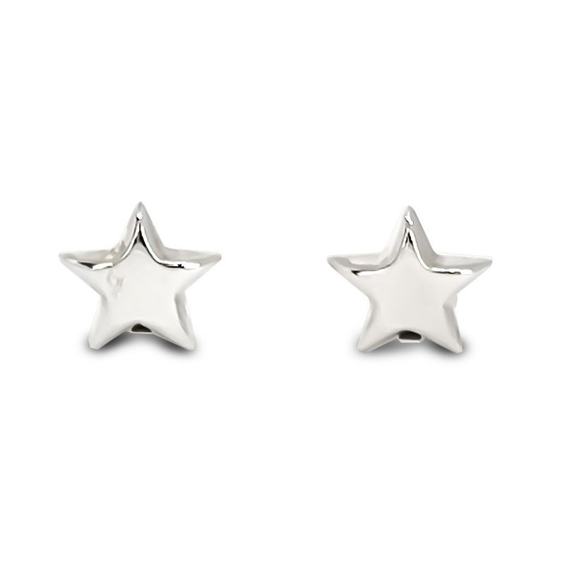 ANDREA COGGIOLA JOYAS - Aros Clip Estrella Plata Fina 925