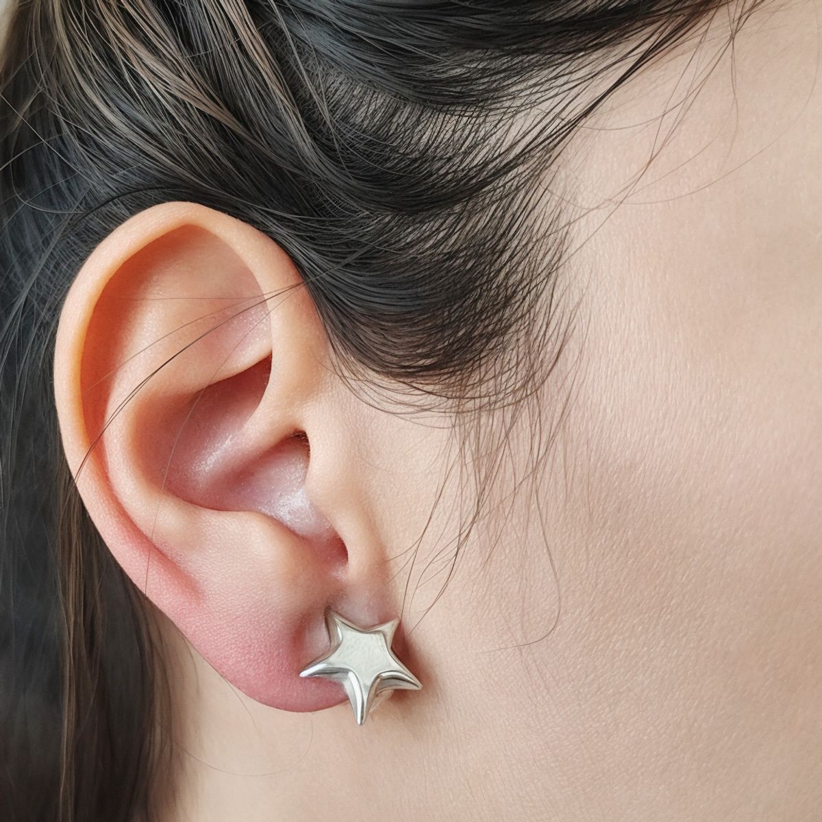 COGGIOLA - Aros Clip Estrella Plata Fina 925